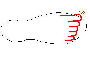 Foot may not be to scale.