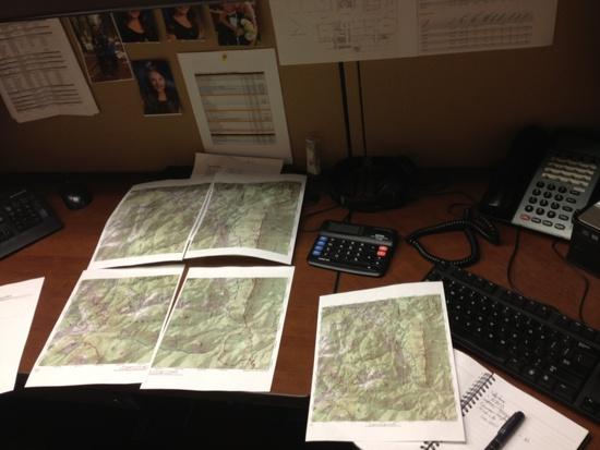 maps at my desk