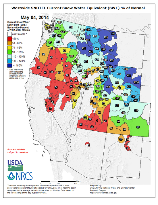 WY current snow