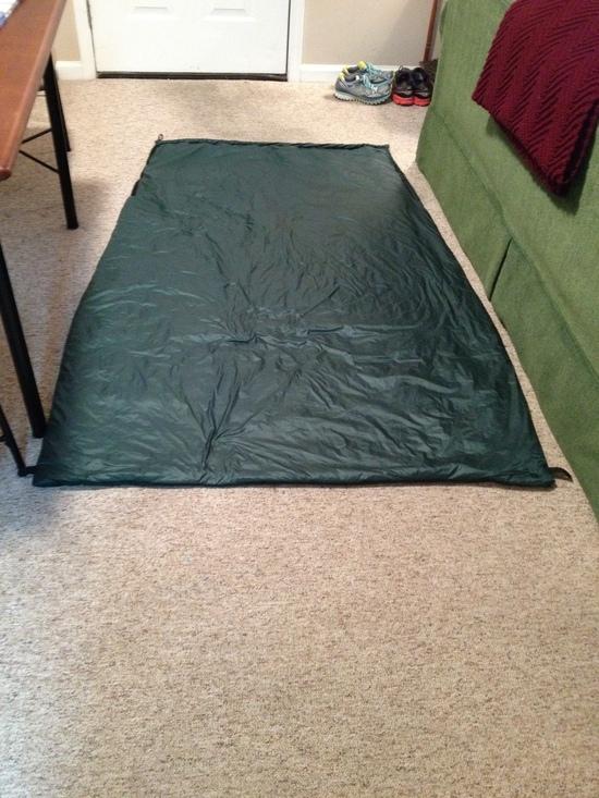 Quilt layed out flat
