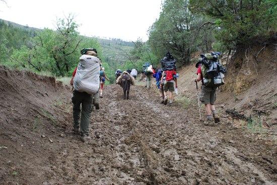 Scouts on Philmont Trek .. overloaded