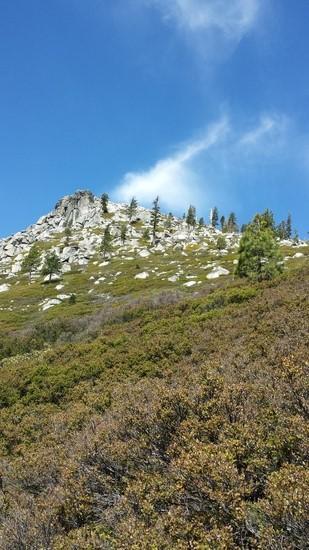 between the peaks 1