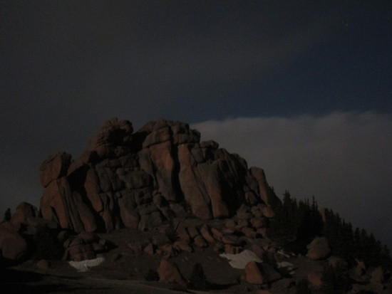 First moonlit rocks