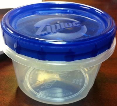 Ziploc container