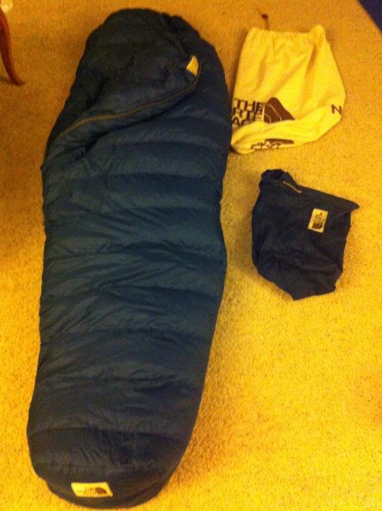 Picture of TNF bag, stuff sack, and storage sack