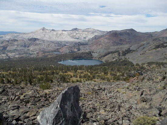 Gilmore Lake from the top of Mt. Tallac