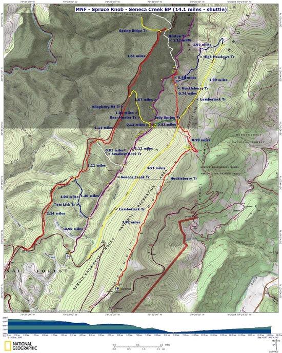 spruce knob map