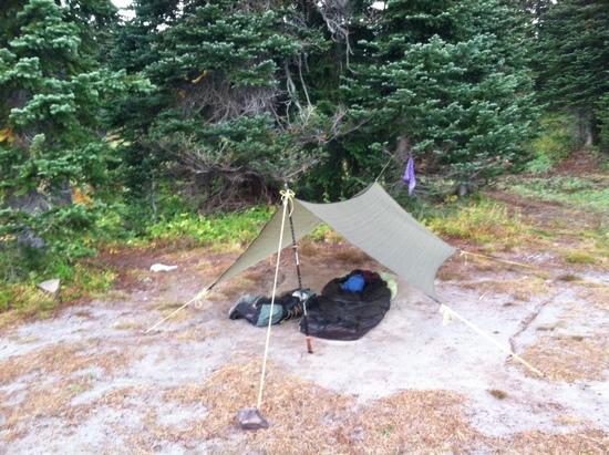 Tarp Pitch at Sheep Lake