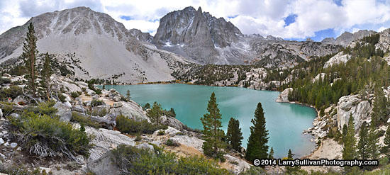 Third Lake of Big Pine Lakes basin, John Muir Wilderness