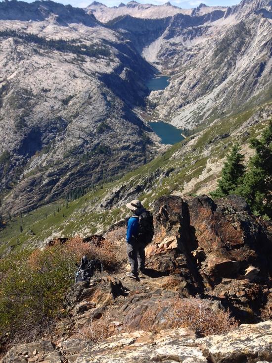 Jeremy looks at valley