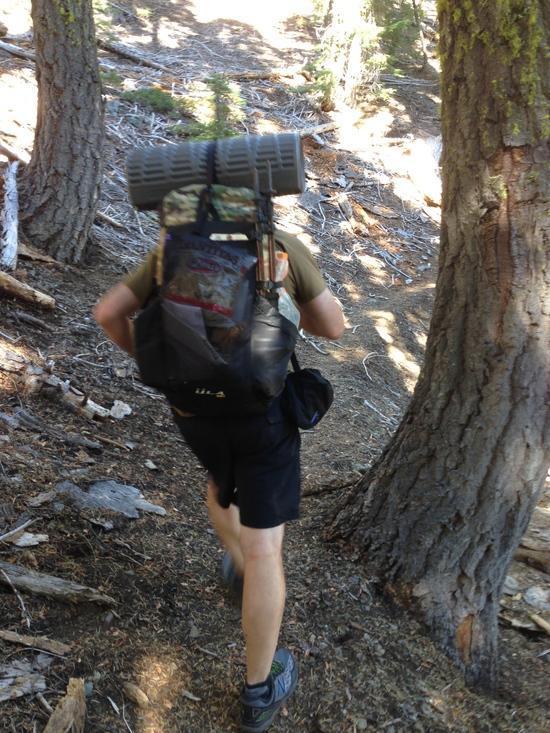 Ken hiking up