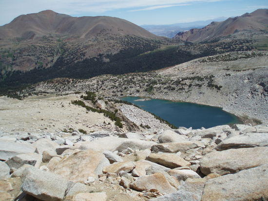 Looking back at Kuna Lake