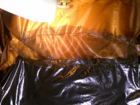 curved baffle with excess trimmed
