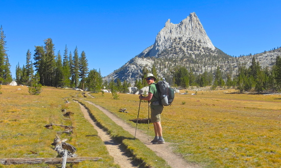 Approaching Cathedral Peak/Lake