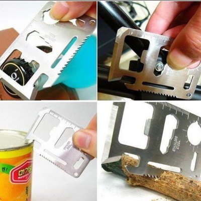$0.01 (USD) for Stainless Steel Multi-Function Saber Card @ GearBest.com