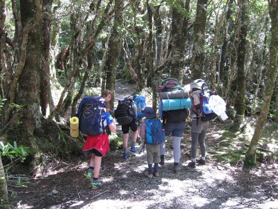 Getting ready for the steep climb up