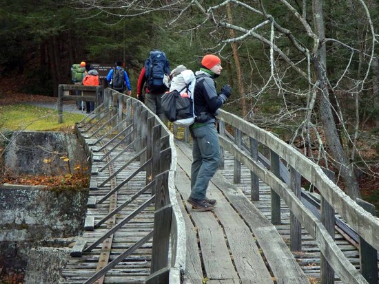 Mark on the bridge