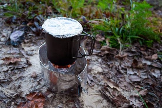 Alcohol Stove Burning