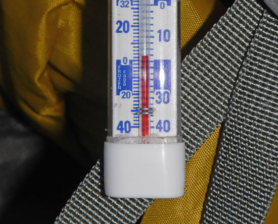 Of course, it was a bit cooler next morning