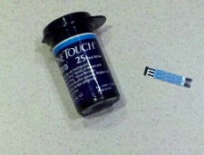 test strip container