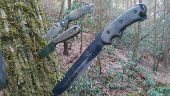 a small folder is not a survival knife.