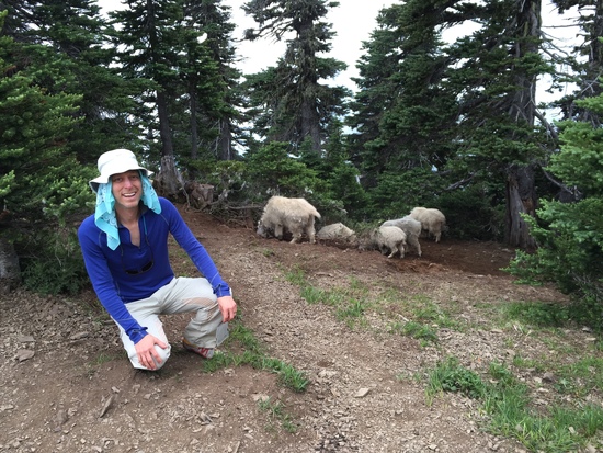 Michael (me) with the goats