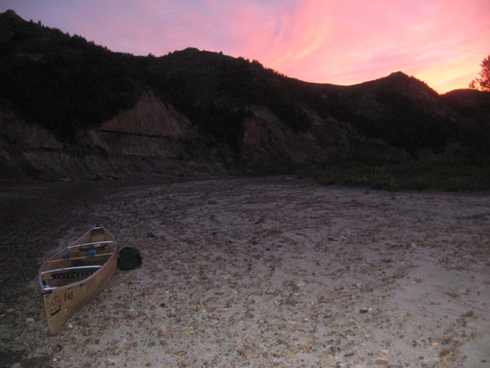 canoe camp sunset