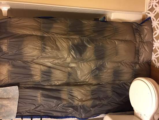 filling with down