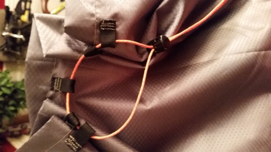 Top Lacing for cinching
