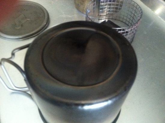 Pot bottom using coghlan's