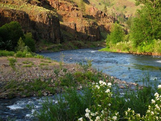 Crooked Creek/Wenaha River confluence