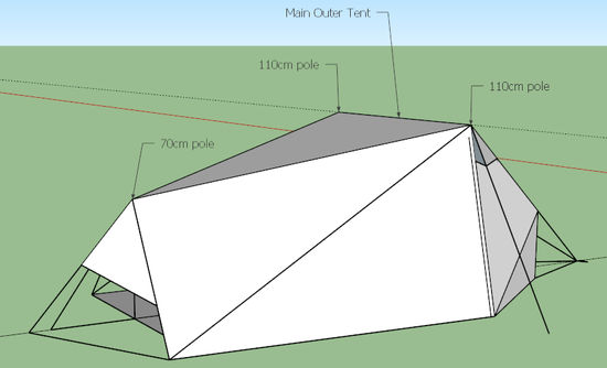 Tent outside 2