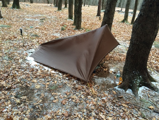 my tarp with lots of wind